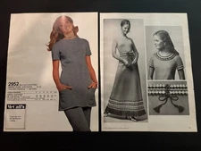 Vtg 1970s AD McCalls Pattern Catalog, Tunic and Pants, Dress, Hippy-Vibe, Boho