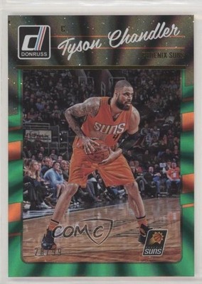 2016-17 Panini Donruss Green Holo Laser 28/99 Tyson Chandler #124 0c2