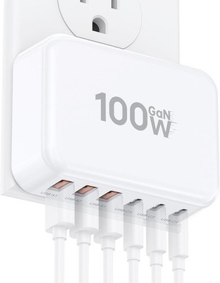 Versatile USB C Charging Hub with 3 Ports Each - Travel-Friendly & Fast