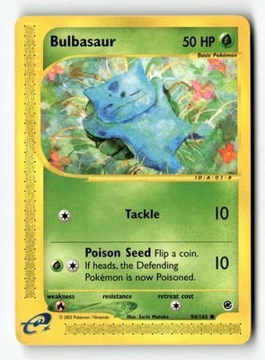 Pokemon Karte Bulbasaur (94) LP Expedition 094/165