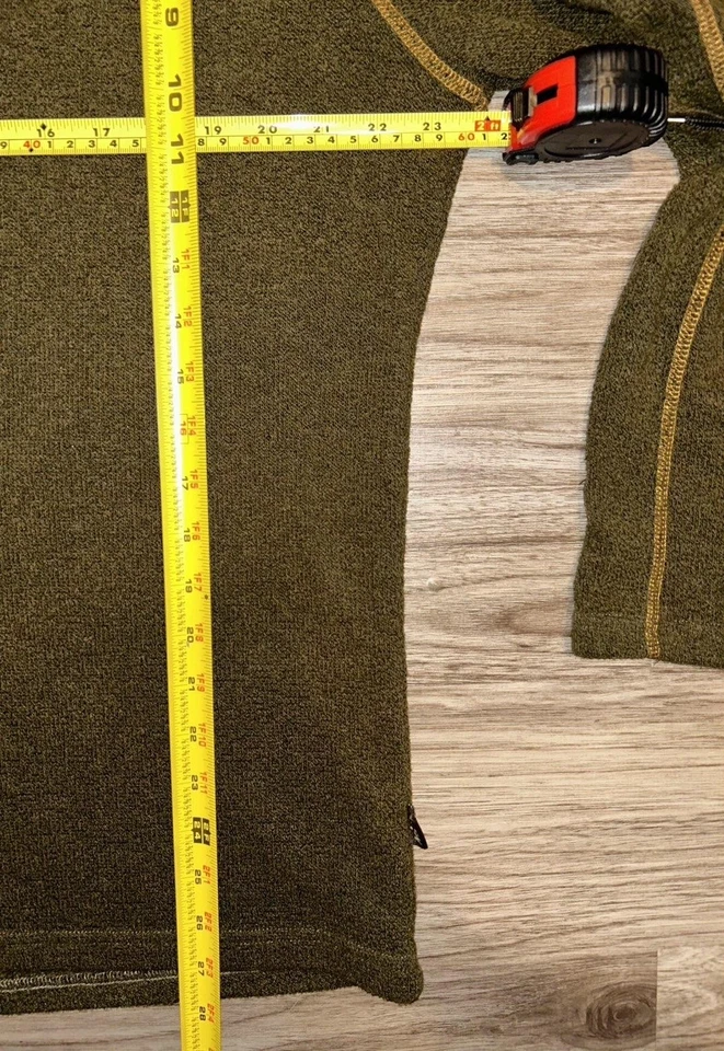 Suéter polar Kuhl Alfpaca para hombre XL verde cuarto cremallera Sherpa forrado Pullover Foto 3 de 4