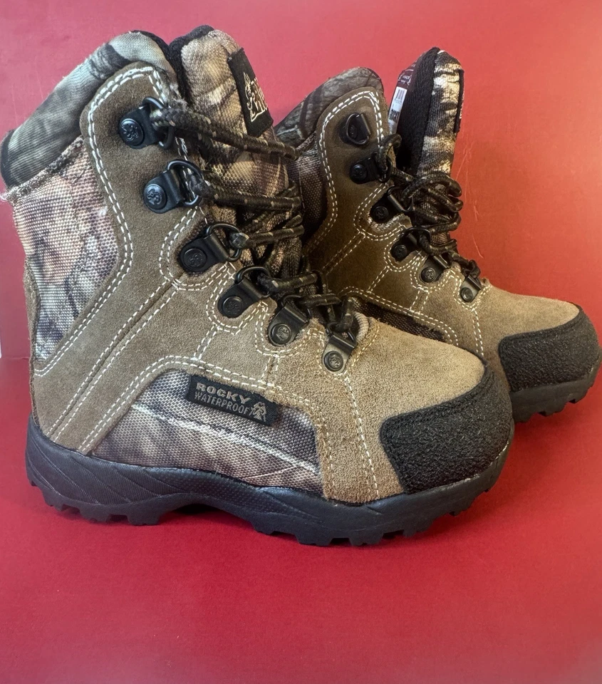 Rocky Thinsulate Ultra Insulation 800 Grams ToddlerLace Up Hunting Boots 3M Camo - Image 3 of 4