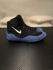 OG black and blue nike inflicts wrestling sho...