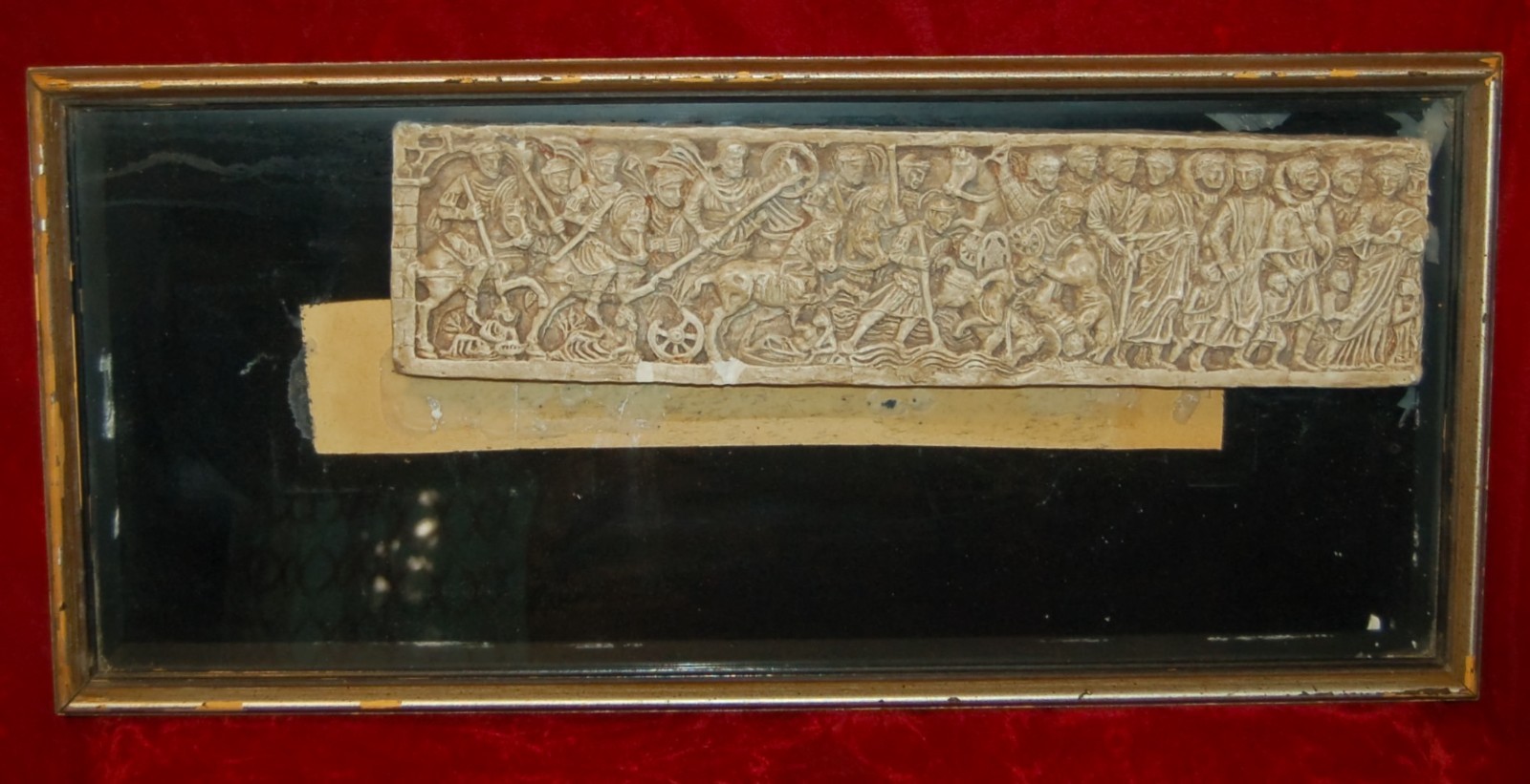 Antique JUDAICA Framed PANEL "Crossing the Red Sea" Rare Find! FOR RESTORATION