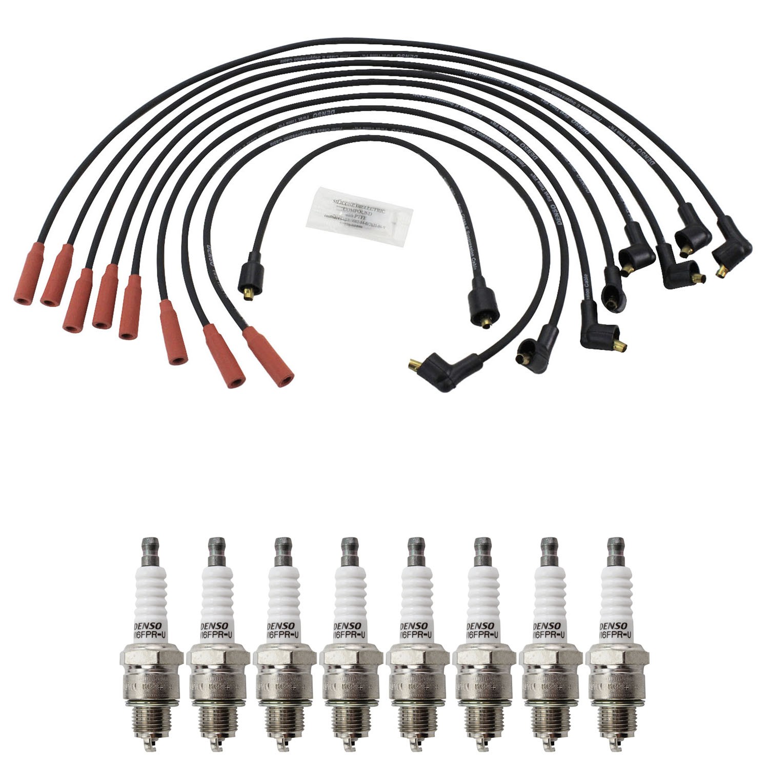 Denso Ignition Wire and Spark Plug Kit for Buick Skylark 1962-1963 3.5L V8
