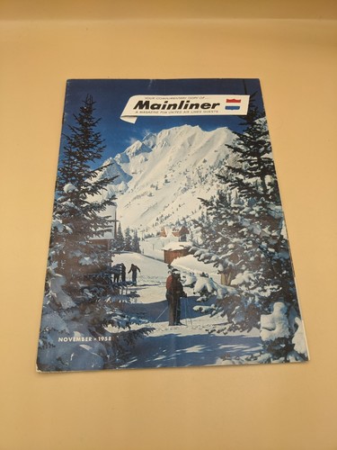 United Mainliner Air Lines magazine Nov 1958 Vol 2 No 11 Jet Age #5 Water DAMAGE