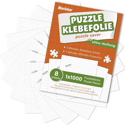 Ultra-Haftung Puzzle Klebefolie, 8 Super Puzzlekleber Zum Erhalt Von 1000 Teile
