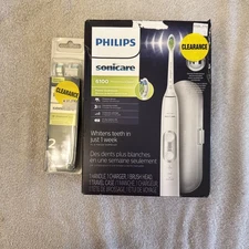Philips Sonicare ProtectiveClean 6100 HX6877/21 Tooth Brush - White/ Extra Heads