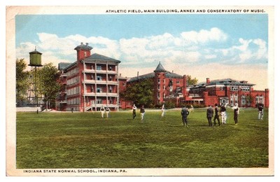 1918 Athletic Field, Indiana State Normal School, Indiana, PA Postcard