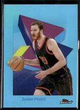 2024-25 Finest #90 Jakob Poeltl Sky Blue Refractor