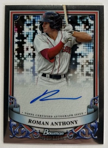 2024 Bowman Sterling Roman Anthony #PA-RA On-Card Auto RED SOX