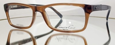 vintage  KENNETH COLE NEW YORK KC174 048 Eyeglasses BROWN New Plastic 52-16-140