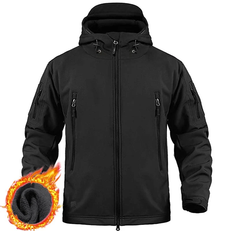 Men's Winter Jacket Windproof Warm Winter Coats Outdoor Ski Snow Hooded Jackets image 1