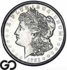 1921 Morgan Silver Dollar Coin, Proof-Like, Choice BU+, Scarce In PL