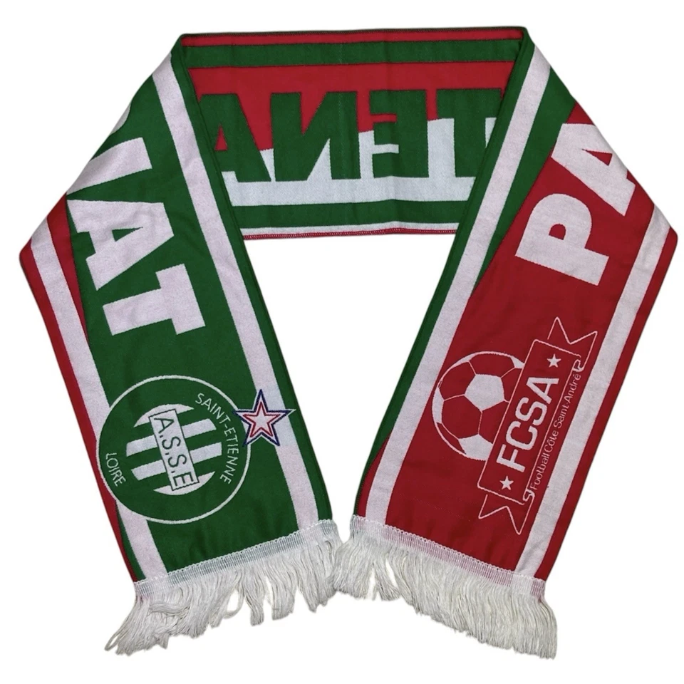 Echarpe Football Club Cote Saint-André FCSA Partenariat ASSE Saint-Etienne/ Rare - Photo 1/4