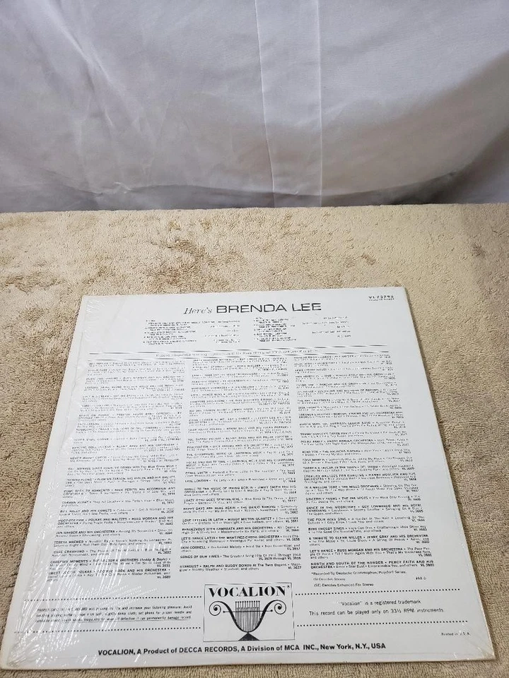 Brenda Lee ~ Here's Brenda Lee! ~ VL 73795 ~ 1967 ~ LP ~ EX/NM - Image 2 of 4