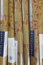 Ralph Lauren Washable Strippable Vinyl Coated Wallcovering 6 Double Rolls