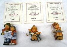 Studio Hummel 3-pc Set Berta Hummel Christmas Ornaments Set  1 COA