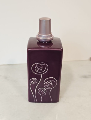 LAMPE BERGER PARIS LAMP 7.75  TALL Lamp Purple Flowers Roses