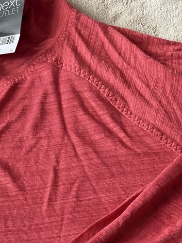 LADIES RED/PINK COWL NECK LONG SLEEVE TOP-SIZE 16-BNWT FROM NEXT - Picture 11 of 20