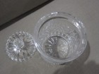 Vtg.  Crystal glass Jar  Canister w/Lid - Gorgeous  8" tall — photo 2