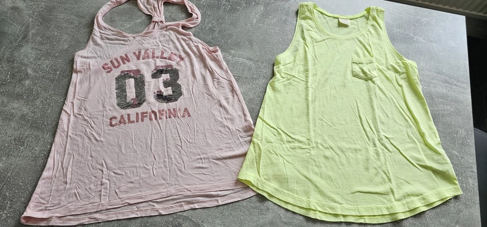 tolles 2-er Pack Achselshirts von * H&M & ZARA* in der Gr. 152/158 - TOP  - Bild 1 von 4