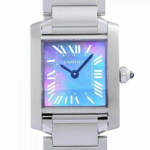 Cartier Tank Blue Mother of Pearl Women 