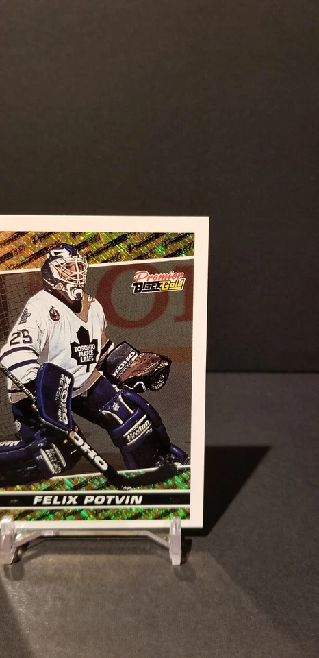 1993-94 Topps Premier Black Gold #3 Felix Potvin Toronto Maple Leafs - Image 3 of 4