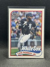 2024 Topps Series 1 #89B-6 LUIS ROBERT JR. 1989 Topps Baseball Throwback