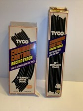 Tyco Command Control Quik-Clik 15" Straight Track 6431 And 9 Curve 6433 NOS