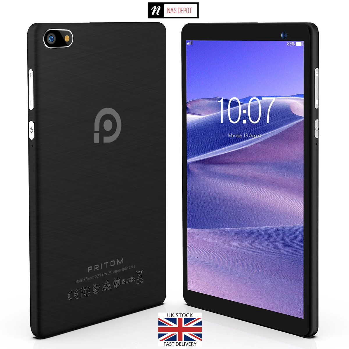 PRITOM 7 Inch Android 11 Tablet 32GB Quad Core Processor HD +