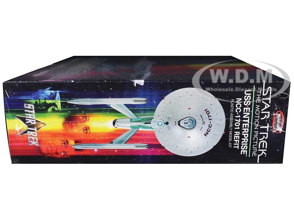 SKILL 2 MODEL KIT USS ENTERPRISE REFIT "STAR TREK" 1/350 POLAR LIGHTS POL1006 - Image 3 of 4