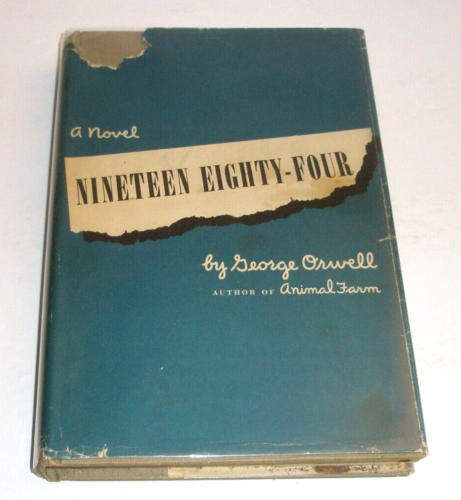1984 Nineteen Eighty-Four George Orwell HC/DJ 1949 Pierwszy wydruk/wydanie - Zdjęcie 1 z 12