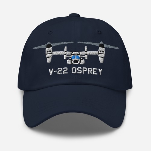 V-22 Osprey Tilt-Rotor Military Aircraft Embroidered Cap - Picture 8 of 13