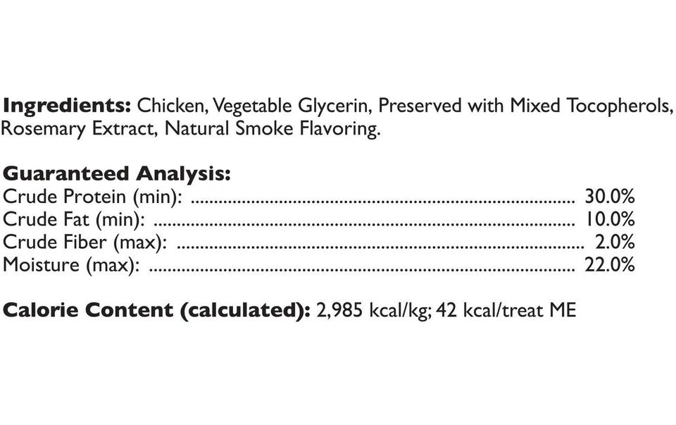Salchichas de pollo de valor natural golosinas para perros bocadillo saludable alto en proteínas de 13 onzas Foto 3 de 4