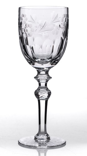 Set of 5 Rogaska Country Wine Goblet 7.75" Elegant Crystal Cut Glass Used - Picture 4 of 16