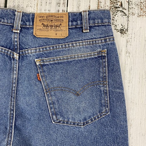 VTG 80'S LEVI'S 517 SLIM BOOTCUT EUROPEAN STYLE ORANGE TAB MADE IN USA 36 X 28 - Picture 2 of 9