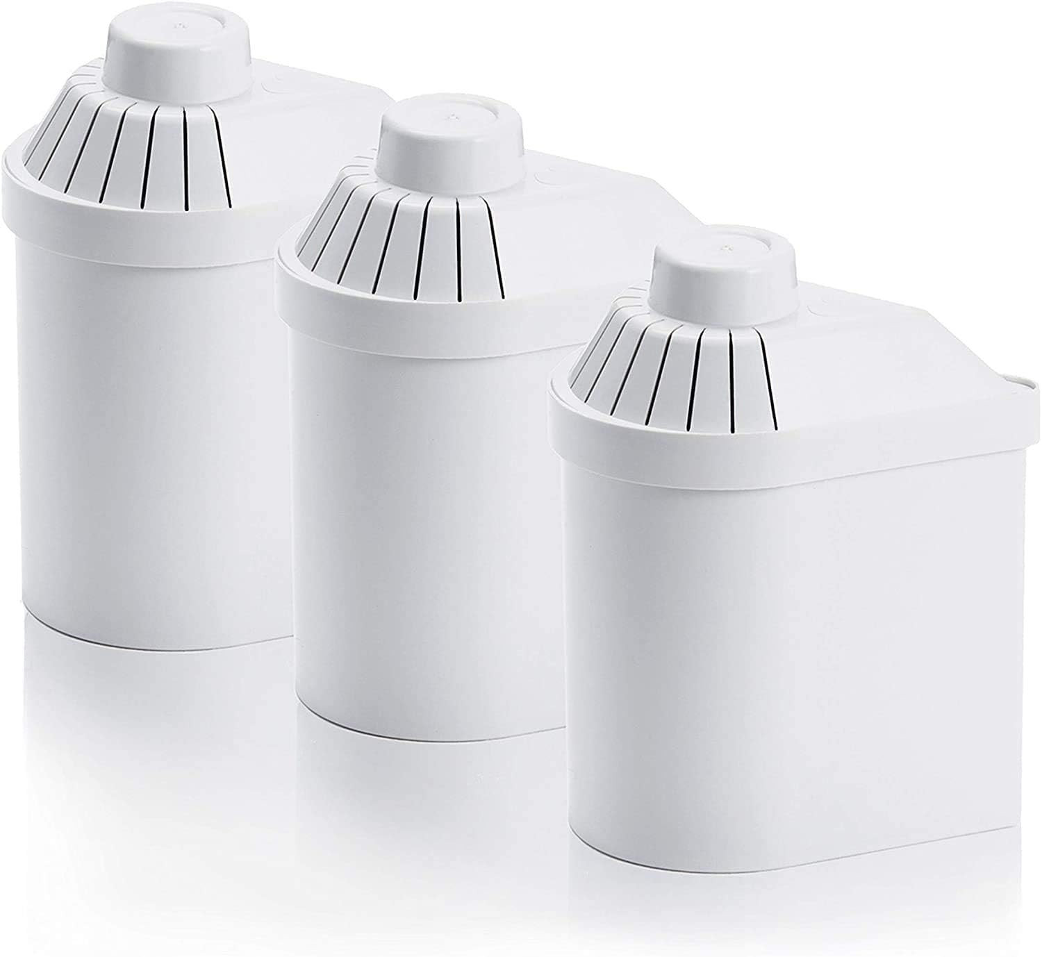 3-Pack Water Filter Replacement for Pitchers - Removes Fluor