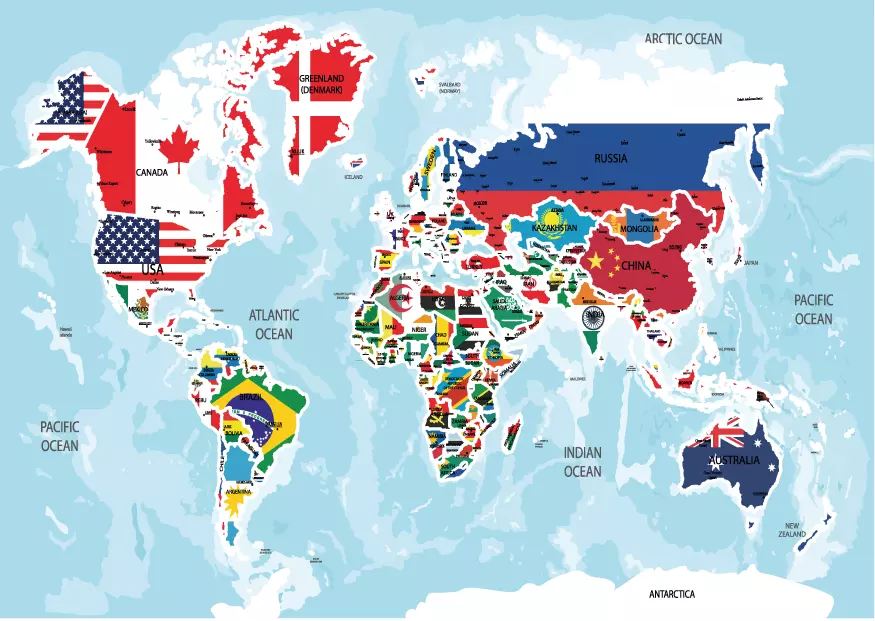 country atlas map