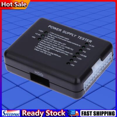 Power Supply Tester Checker führte 20/24 Pin ATX Netzteil SATA HDD Tester Checke