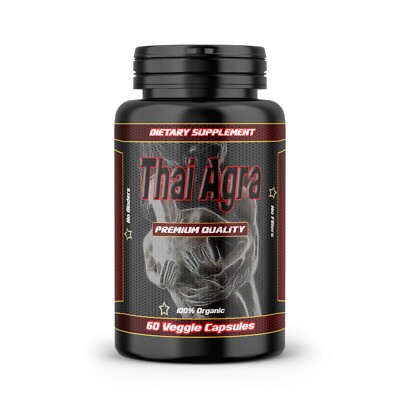 Thai Agra Organic 60 Vegetable Capsules Men's Performance Aid & Energy Boost