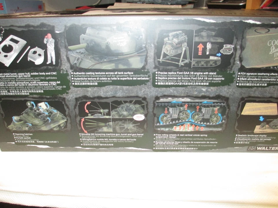 FORCES OF VALOR 1:32 SHERMAN M4A3(76) BLACK PANTHERS 761 ST TB GERMANY 1945 - Image 4 of 4