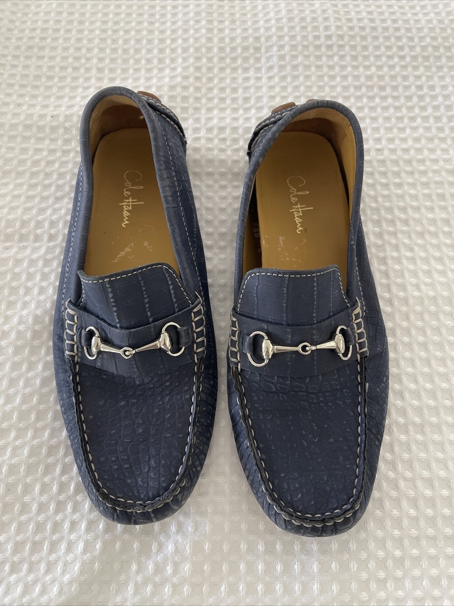 Cole Haan Blue Driving Loafers Size 5.5 Nice Pre Owned | eBay display picture 1