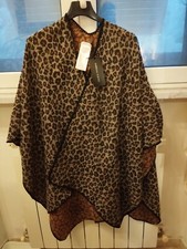 SCONTO !! Mantella Lurex Maculato Fiorella Rubino Tg UNICA Ampissima Elegante 