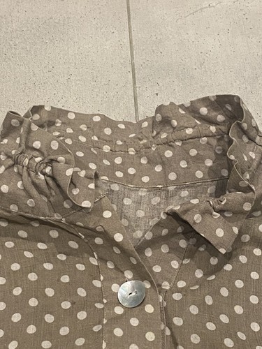 Polka Dot Ladies Shirt Size 10 Buttons Pockets Good Condition - Picture 5 of 7