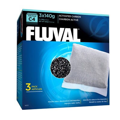 Fluval C4 Carbon - 3 Pack - 3 x 140 gr packets
