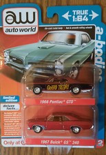 auto world  ULTRA  RED  CHASE  RARE  CARD  ERROR GeeTO car w/wrong card art 1966 GTO