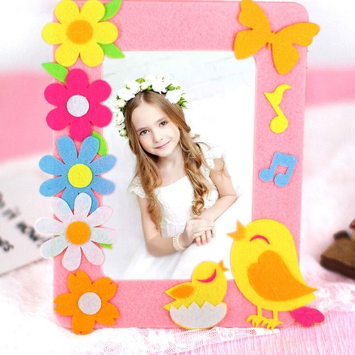 6 Stück Vlies DIY Fotorahmen Cartoon Handmade Collage Bilderrahmen Kit - Bild 8 von 12