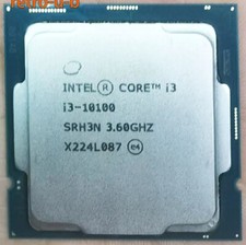 Intel Core i3-10100 CPU 3.6GHz 4.3GHz Turbo LGA1200 10th Gen 4-Cores 8-Threads