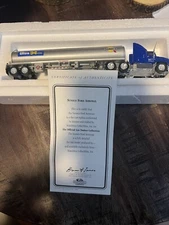 Matchbox Sunoco Ford Aeromax Tractor Trailer Gas Tanker CCY10-M 1:100 Slvr Blue